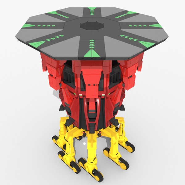 3d model of mobile landing robot character - Landing Robo LR-12 by Tschirner